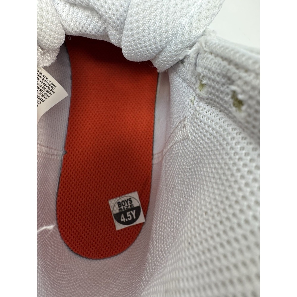 Nike Blazer Mid '77 Unisex Kids GS 4.5Y White/Orange Shoes Sneakers [DA4086-110] - Picture 10 of 11